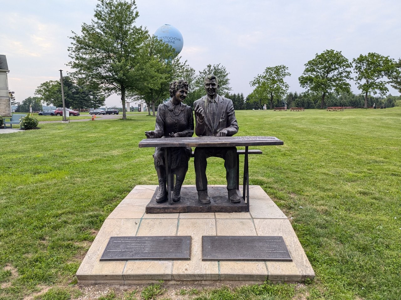 Ronald Reagan potato pancake monument in Pennsylvania