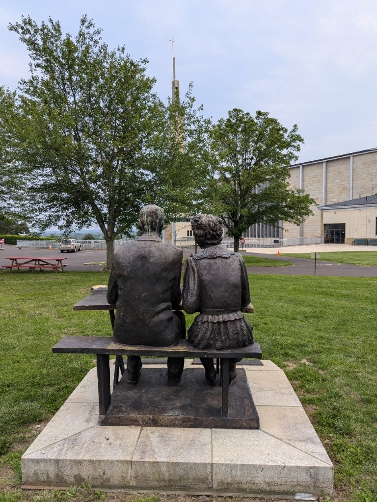Ronald Reagan potato pancake monument at Polish shrine