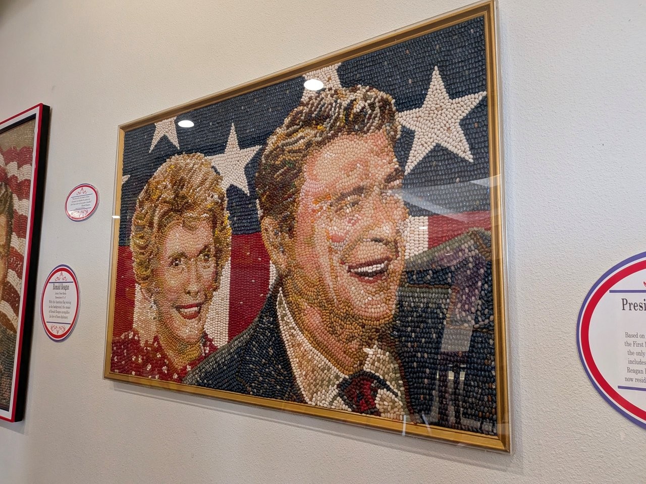 Ronald and Nancy Reagan Jelly Bean portrait