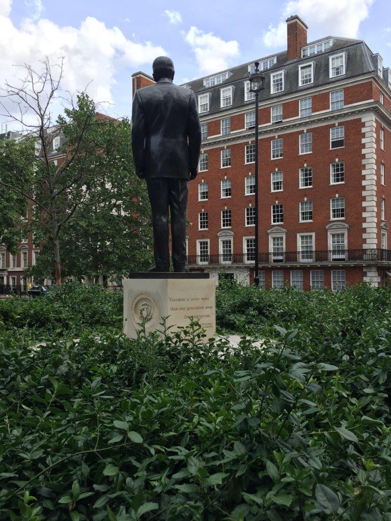 Ronald Reagan statue in London