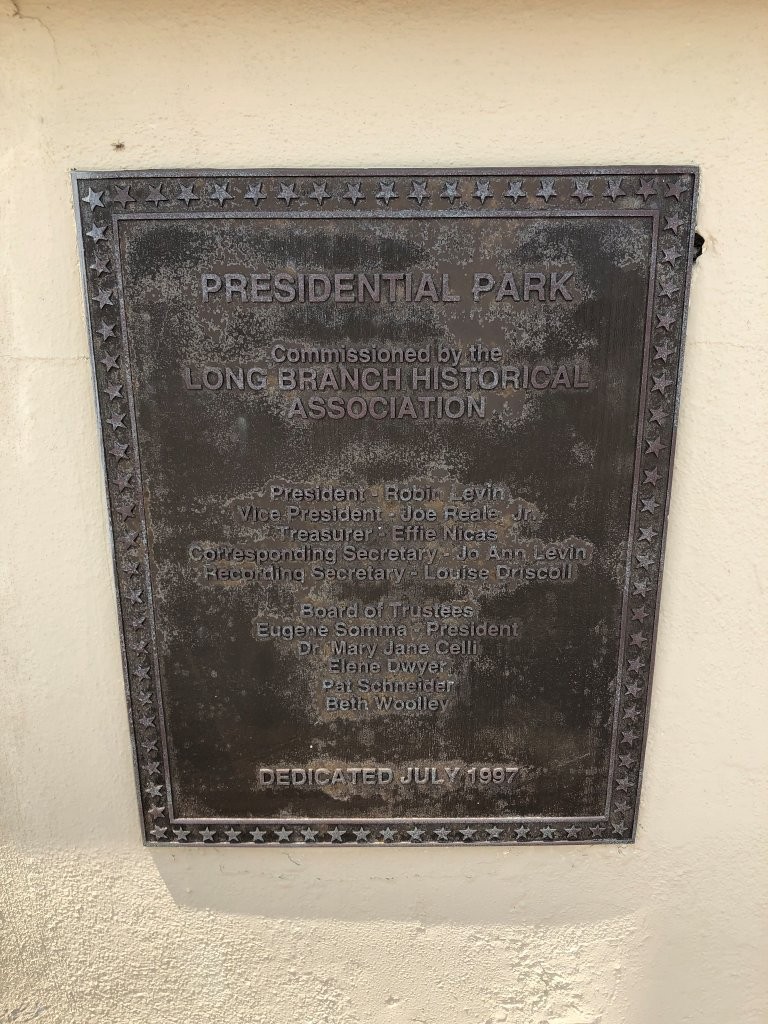 Seven Presidents Memorial in Long Branch, New Jersey