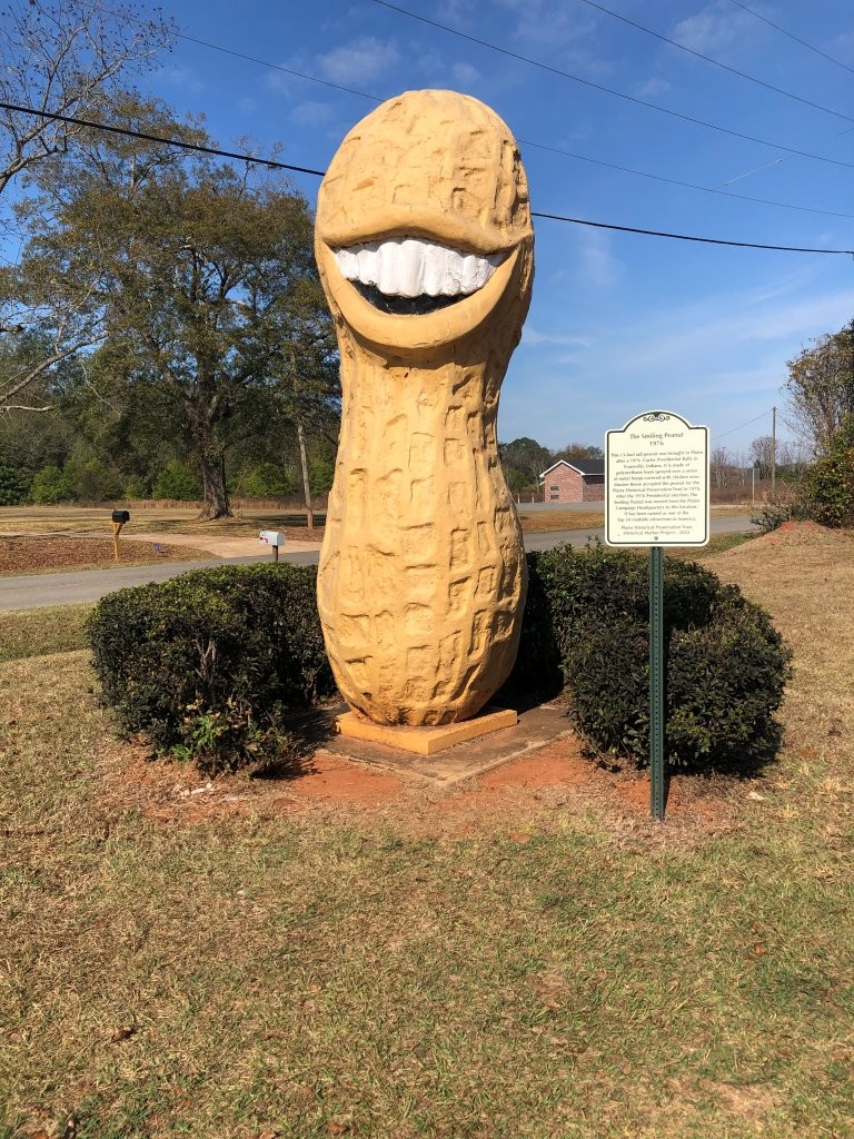 Jimmy Carter smiling peanut used in campaign