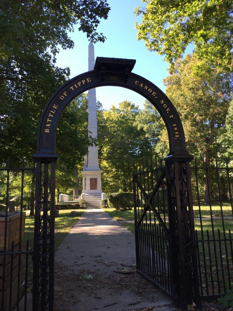 William Henry Harrison statue at Tippecanoe Battlefield Park