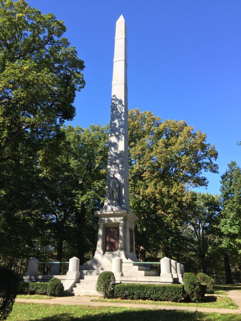 William Henry Harrison statue at Tippecanoe Battlefield Park