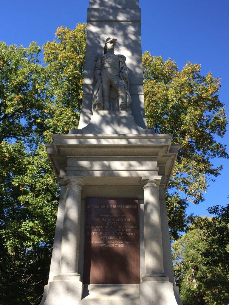 William Henry Harrison statue at Tippecanoe Battlefield Park