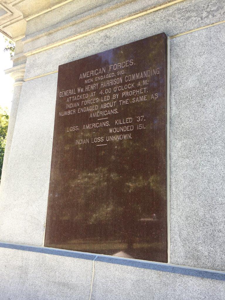 William Henry Harrison statue at Tippecanoe Battlefield Park