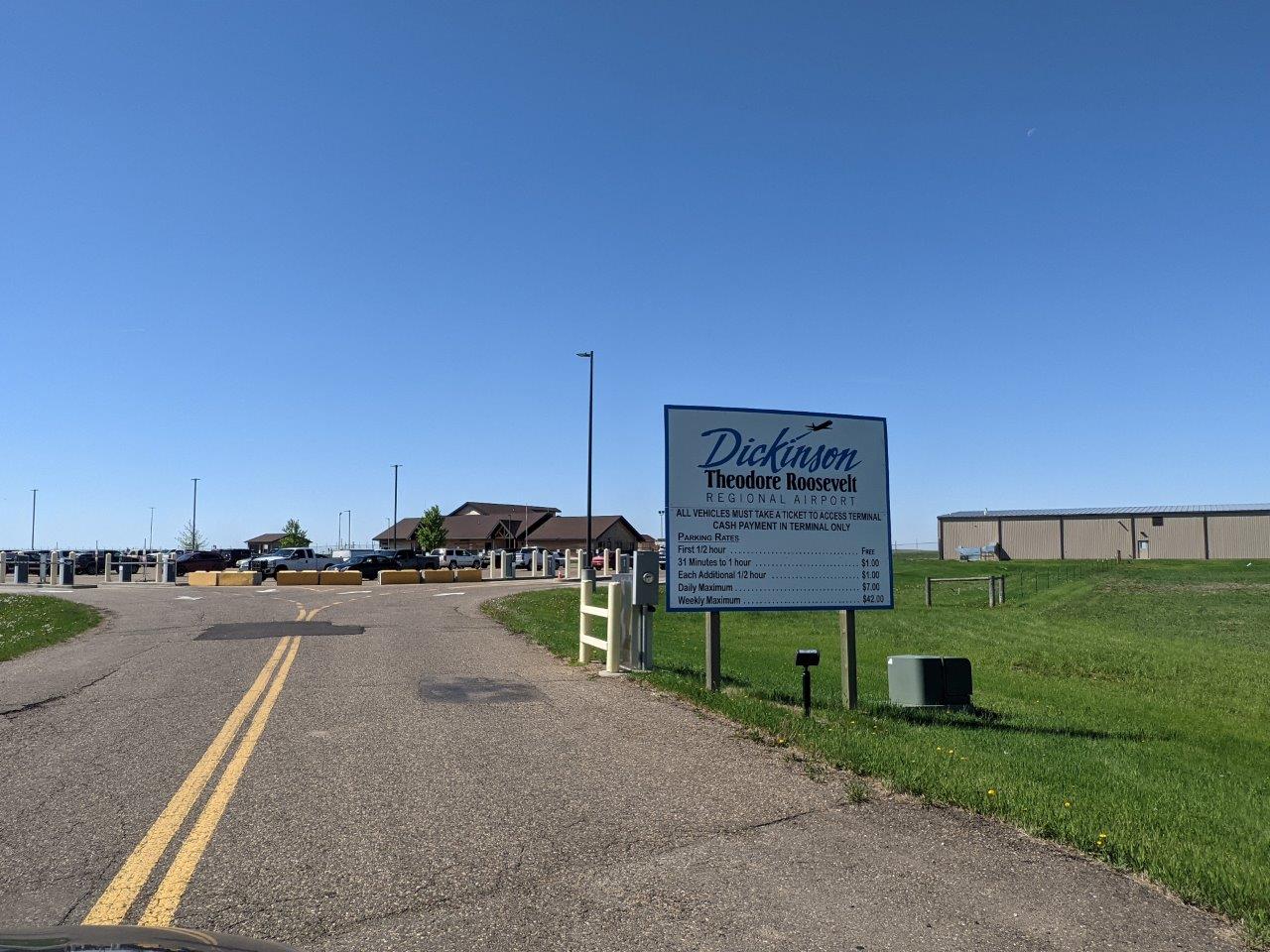 Dickinson Theodore Roosevelt airport in Dickinson, North Dakota