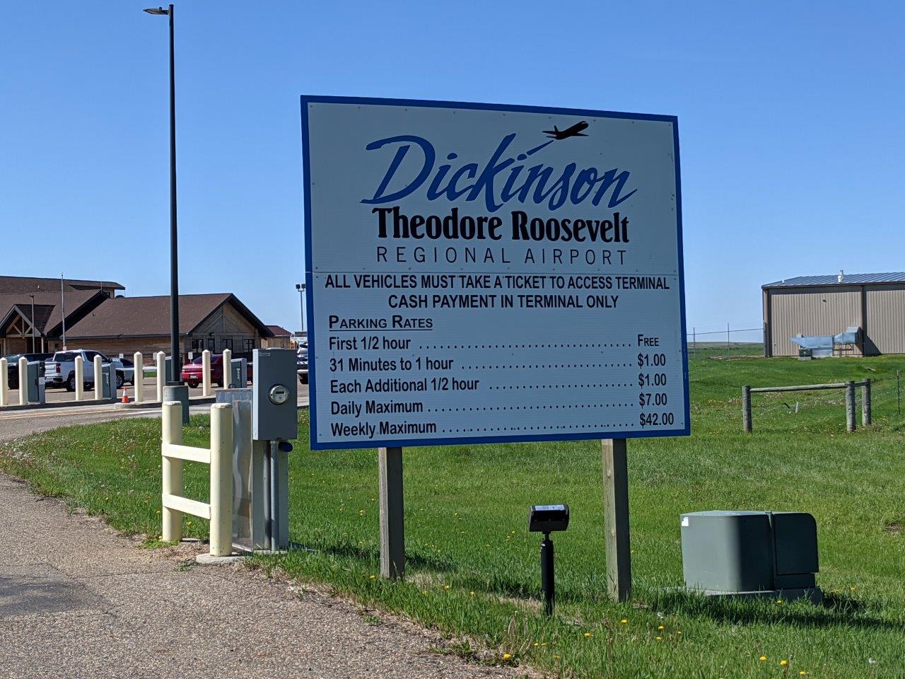 Dickinson Theodore Roosevelt airport in Dickinson, North Dakota