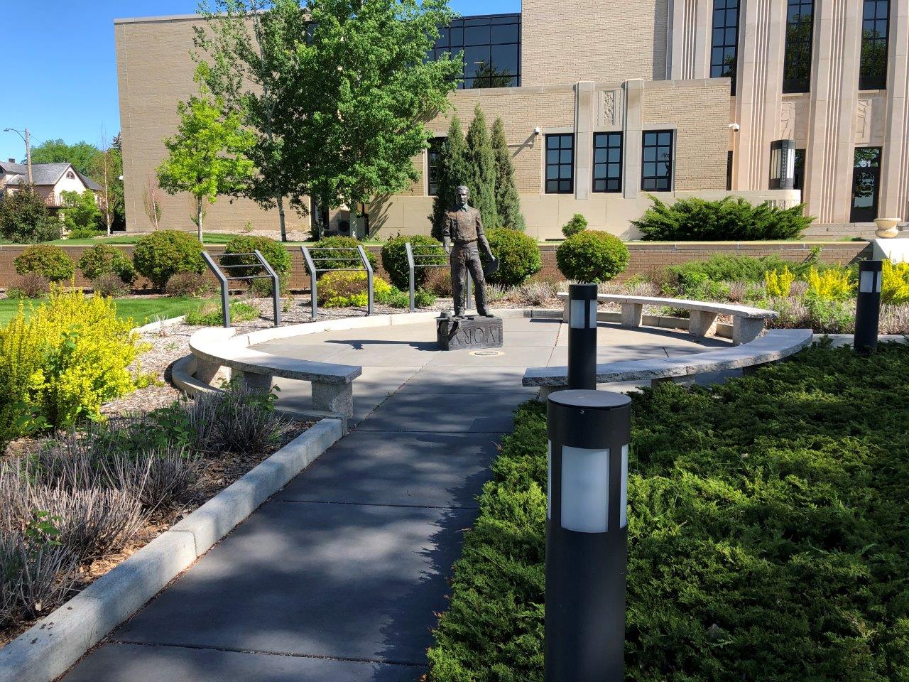 Theodore Roosevelt statue in Dickinson, North Dakota