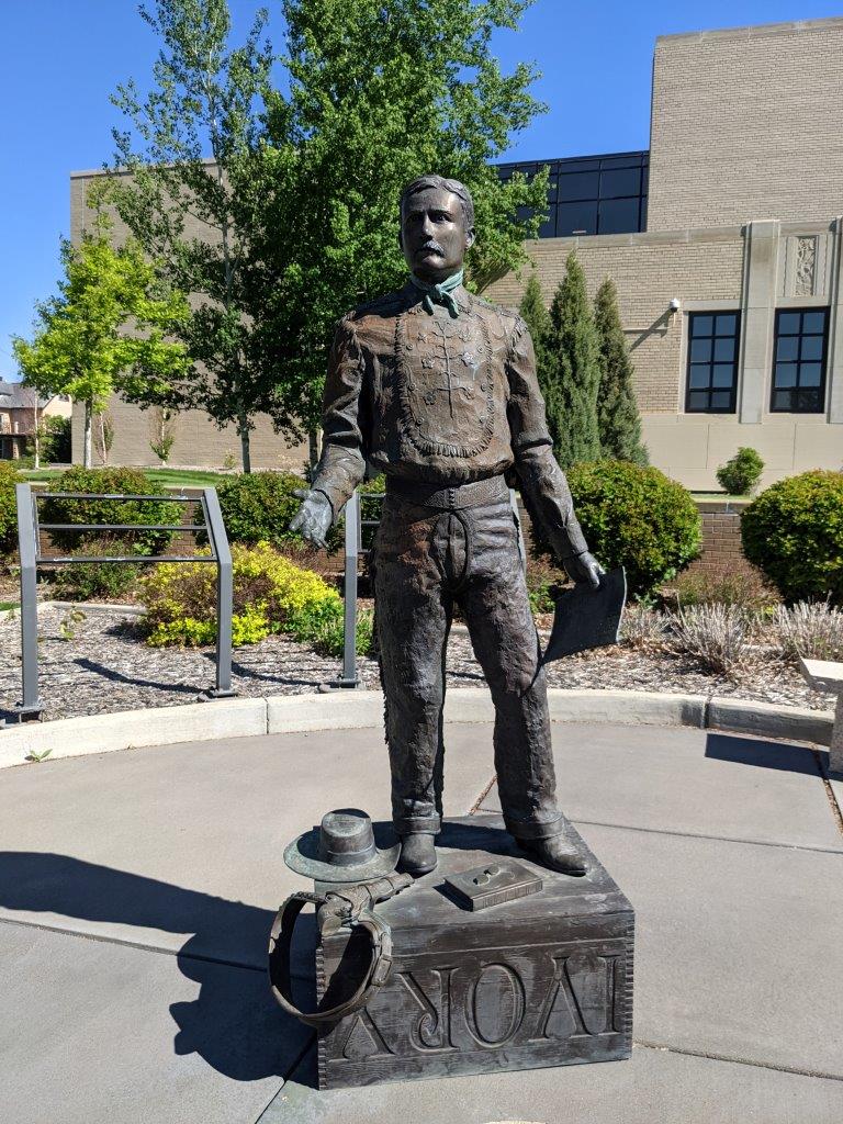 Theodore Roosevelt statue in Dickinson, North Dakota