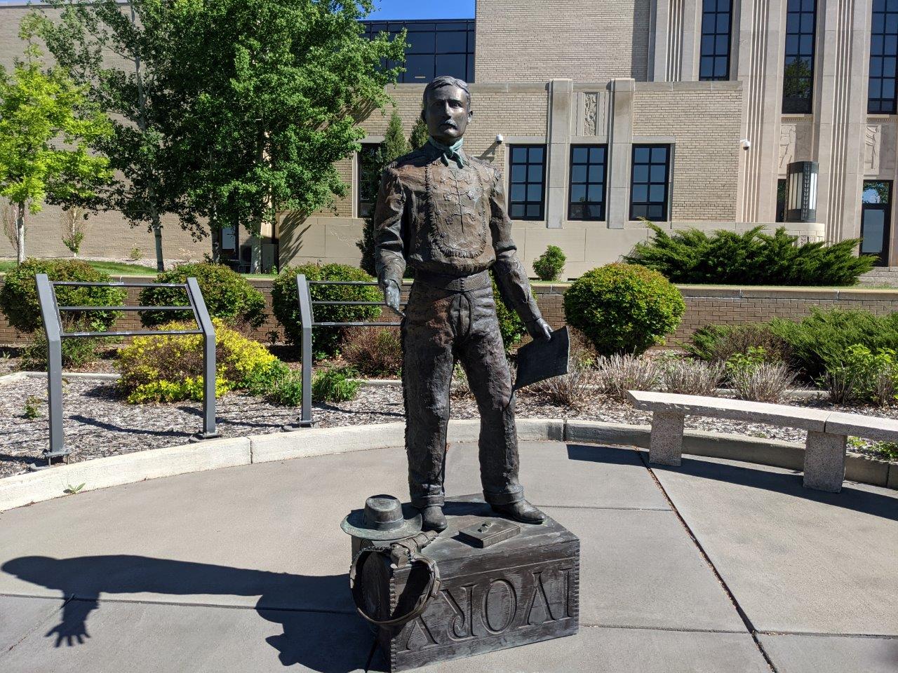 Theodore Roosevelt statue at Stark County, North Dakota