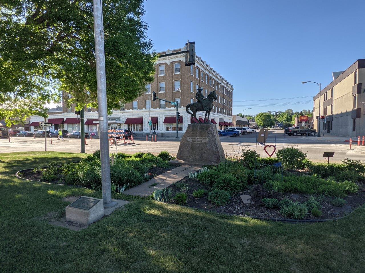 Theodore Roosevelt statue in Mandan, North Dakota