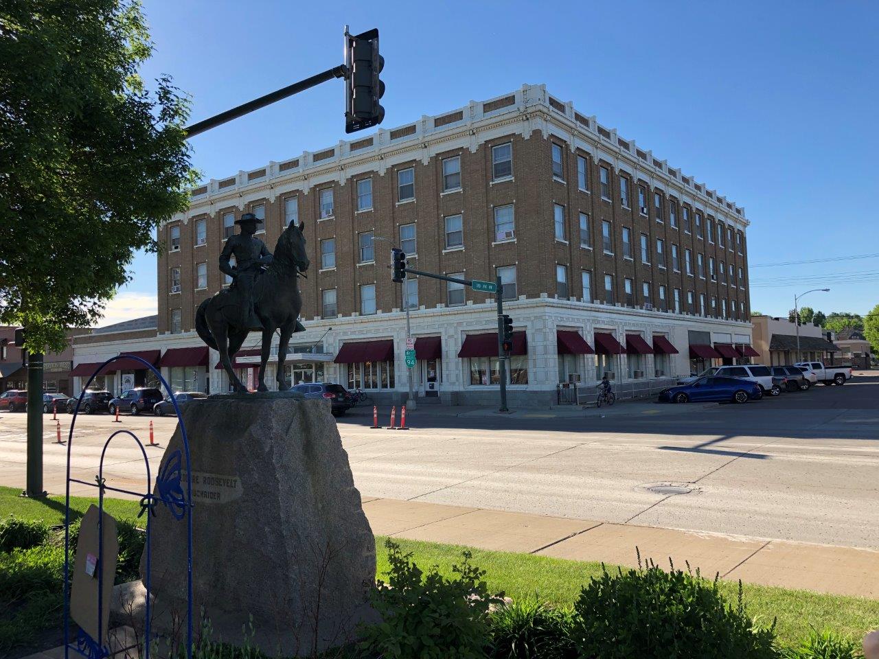 Theodore Roosevelt statue in Mandan, North Dakota