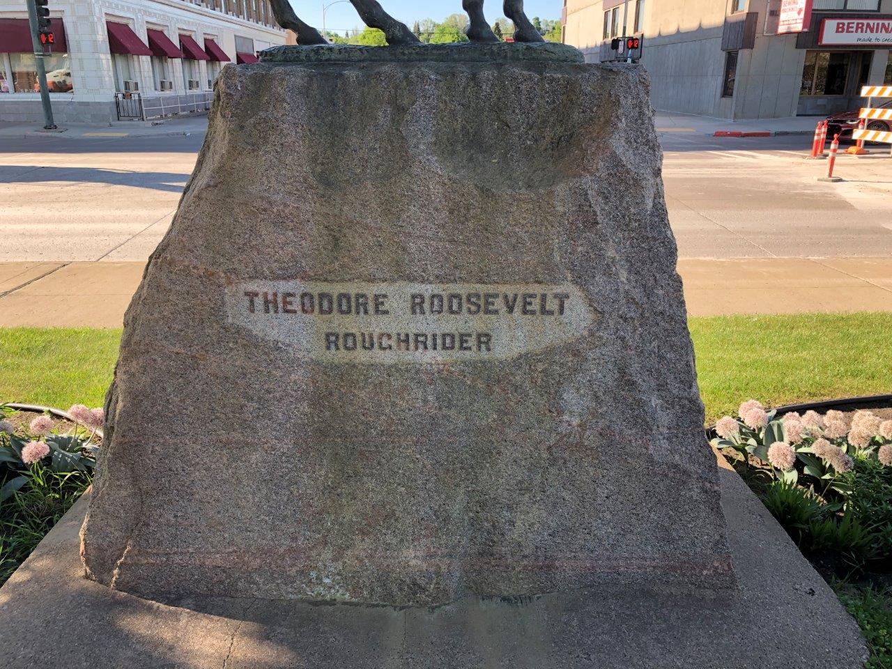 Theodore Roosevelt statue in Mandan, North Dakota