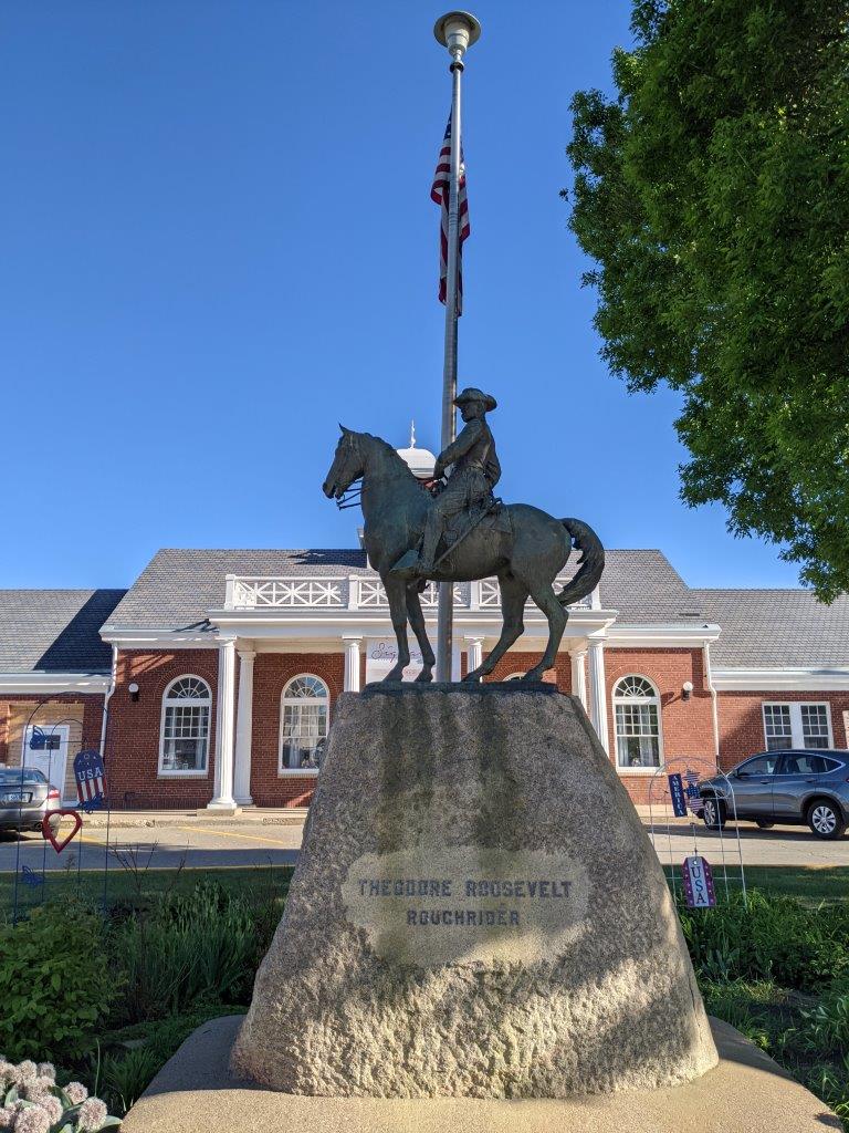 Theodore Roosevelt statue in Mandan, North Dakota