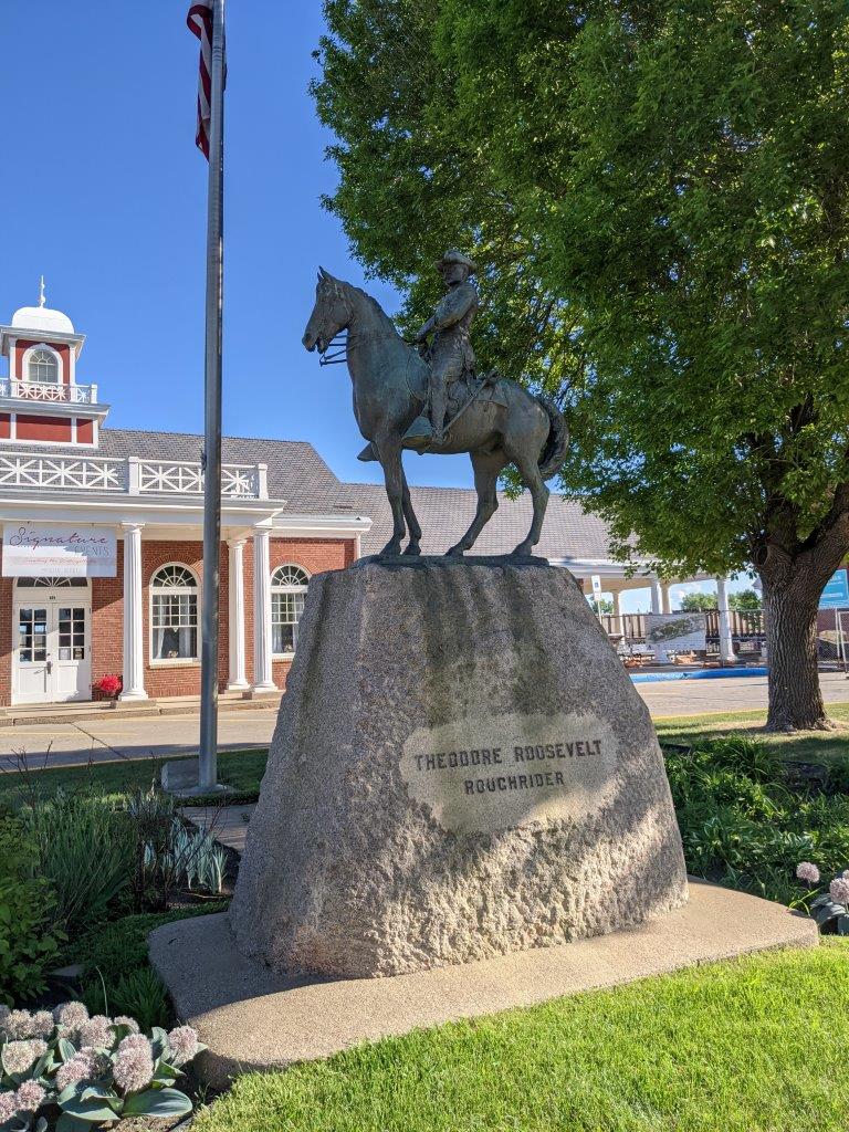 Theodore Roosevelt statue in Mandan, North Dakota