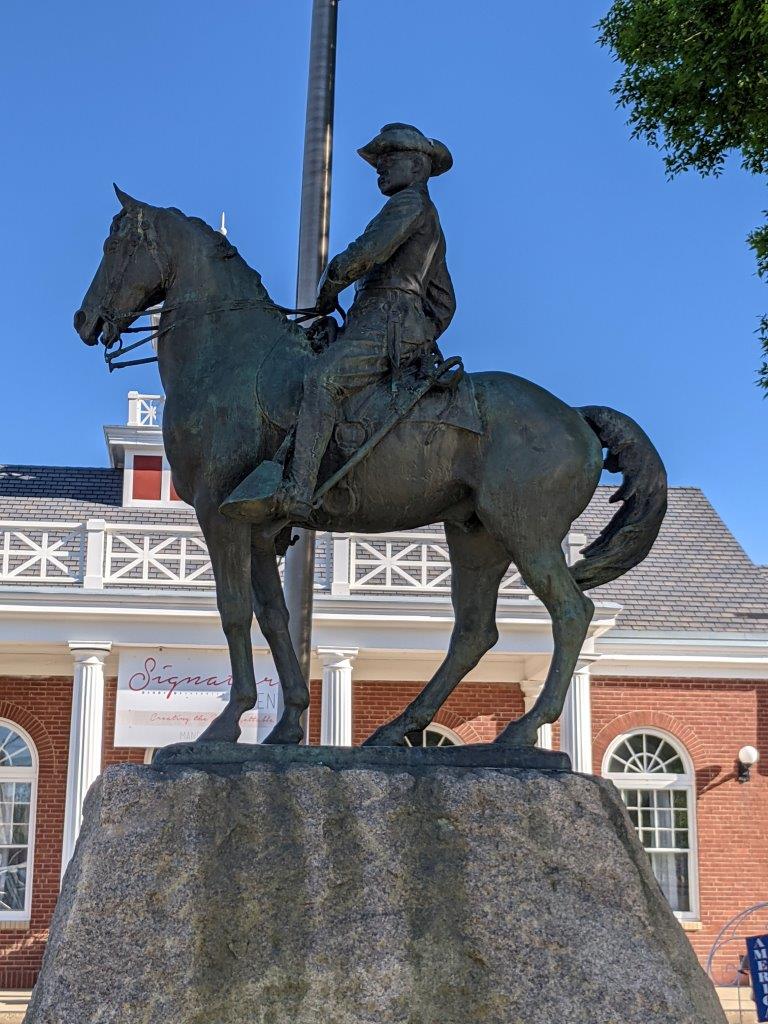 Theodore Roosevelt statue in Mandan, North Dakota