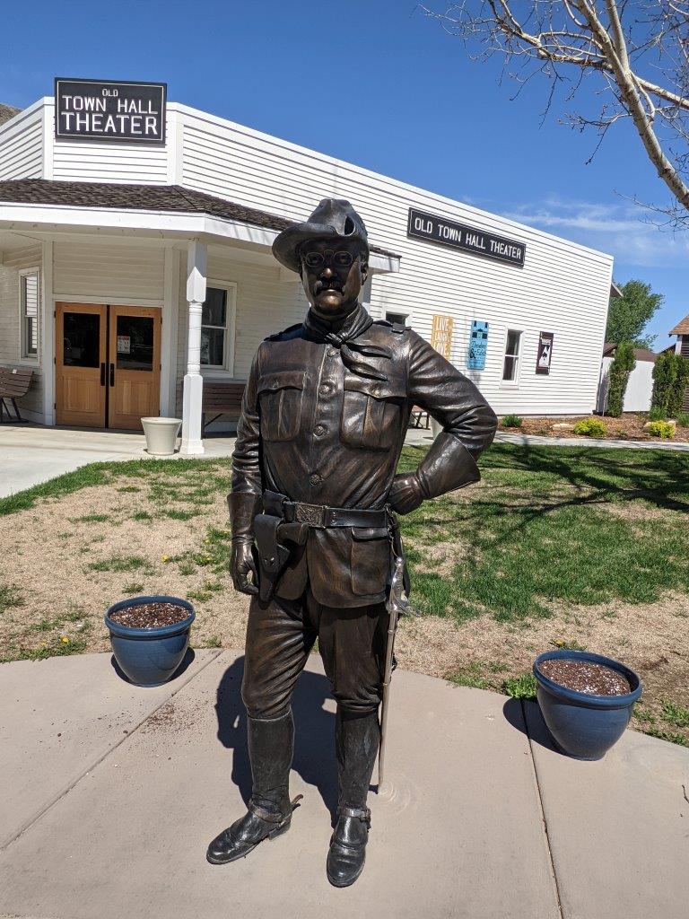 Theodore Roosevelt statue in Medora, North Dakota