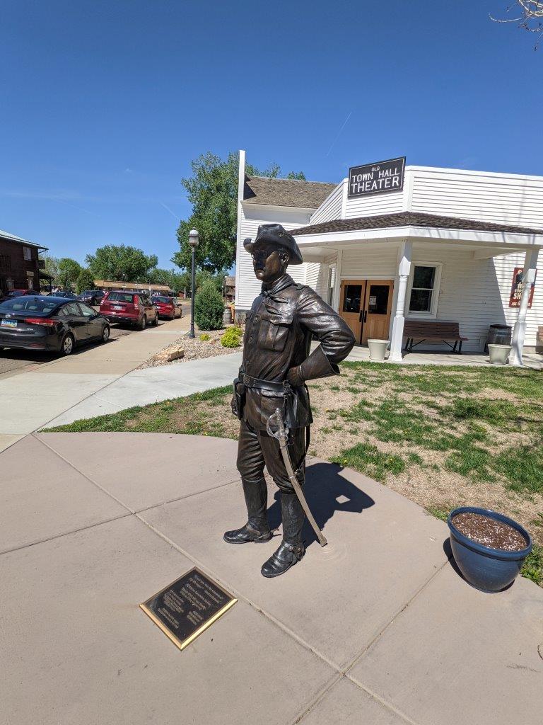 Theodore Roosevelt statue in Medora, North Dakota