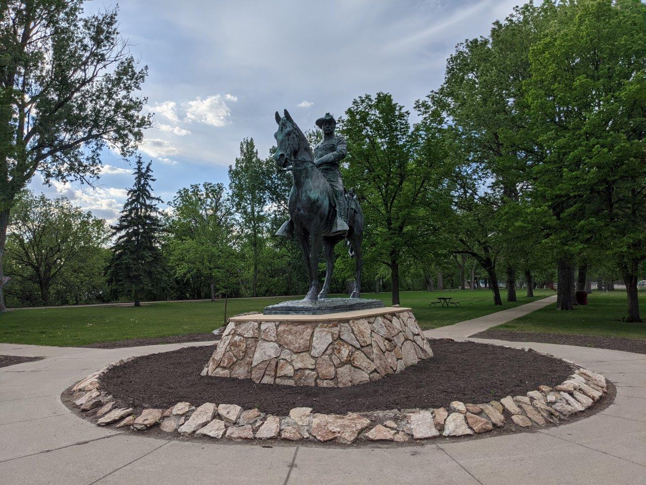 Theodore Roosevelt statue in Minot, North Dakota