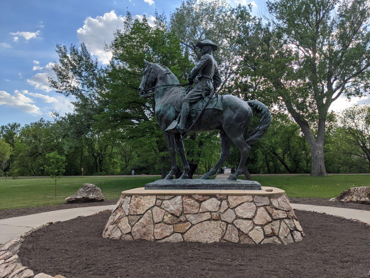 Theodore Roosevelt statue in Minot, North Dakota