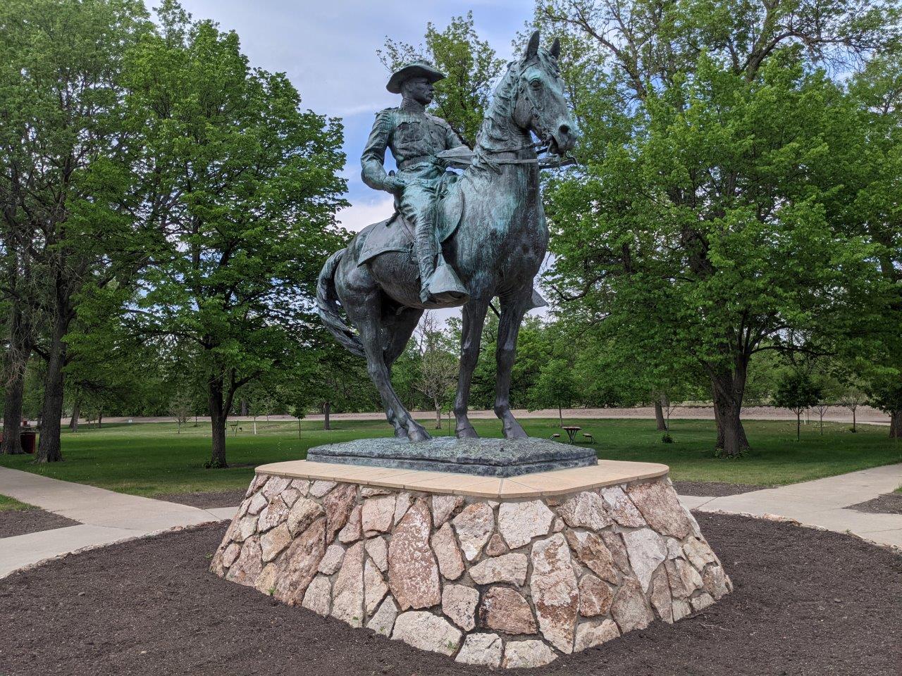 Theodore Roosevelt statue in Minot, North Dakota