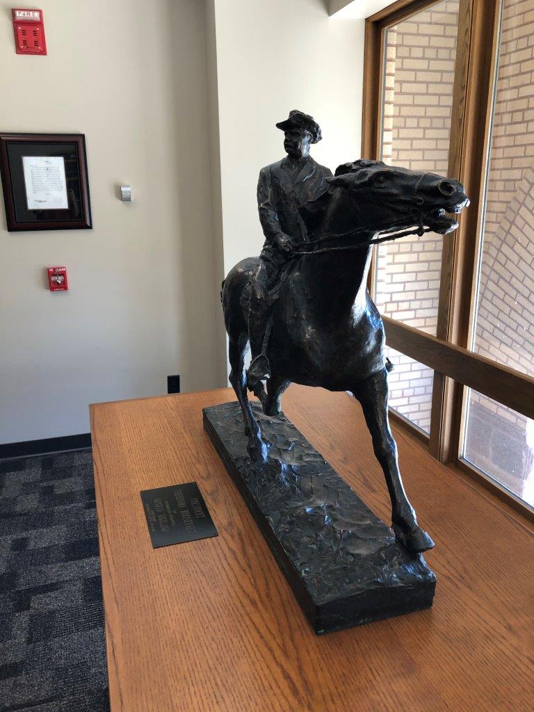 Theodore Roosevelt statue at North Dakota State University