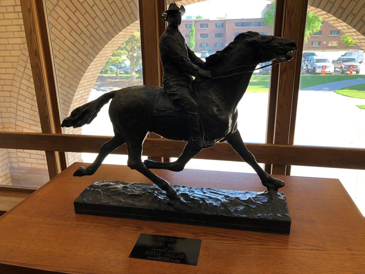 Theodore Roosevelt statue at North Dakota State University
