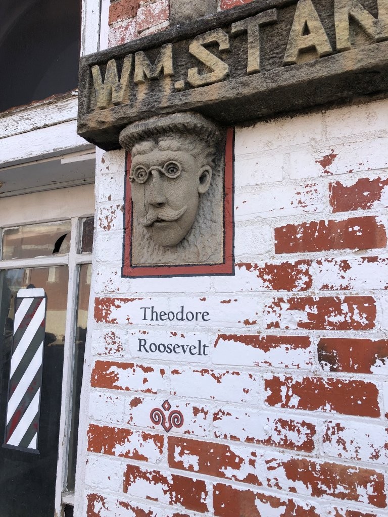 Theodore Roosevelt monument in Nelson, Nebraska