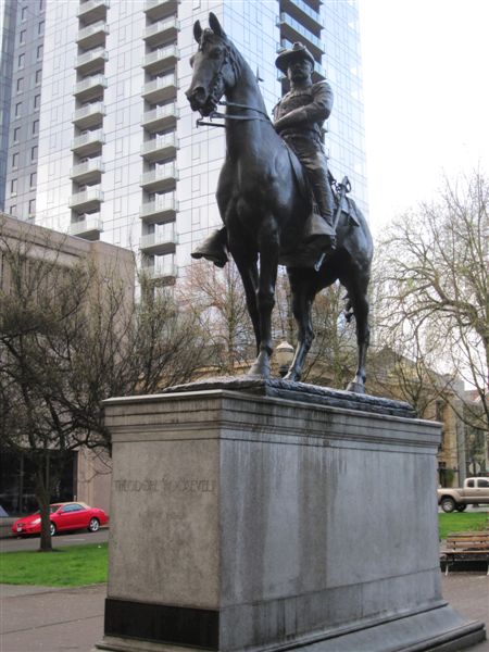 Theodore Roosevelt staute in Portland, Oregon