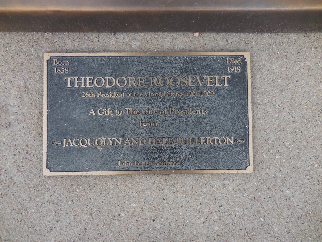 Theodore Roosevelt statue in Rapid City, South Dakota