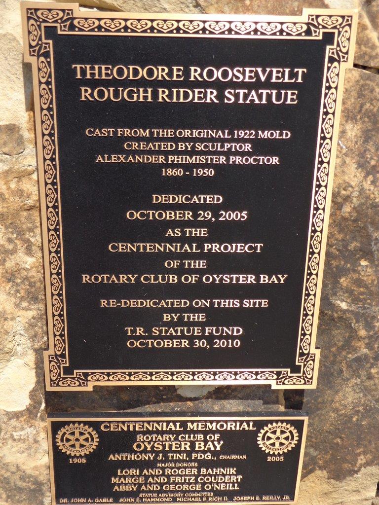 Theodore Roosevelt statue in Oyster Bay