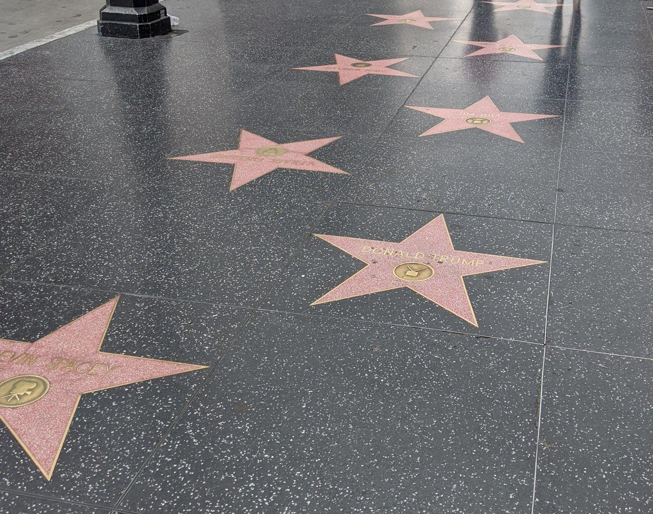 Donald Trump Star on Hollywood Walk of Fame