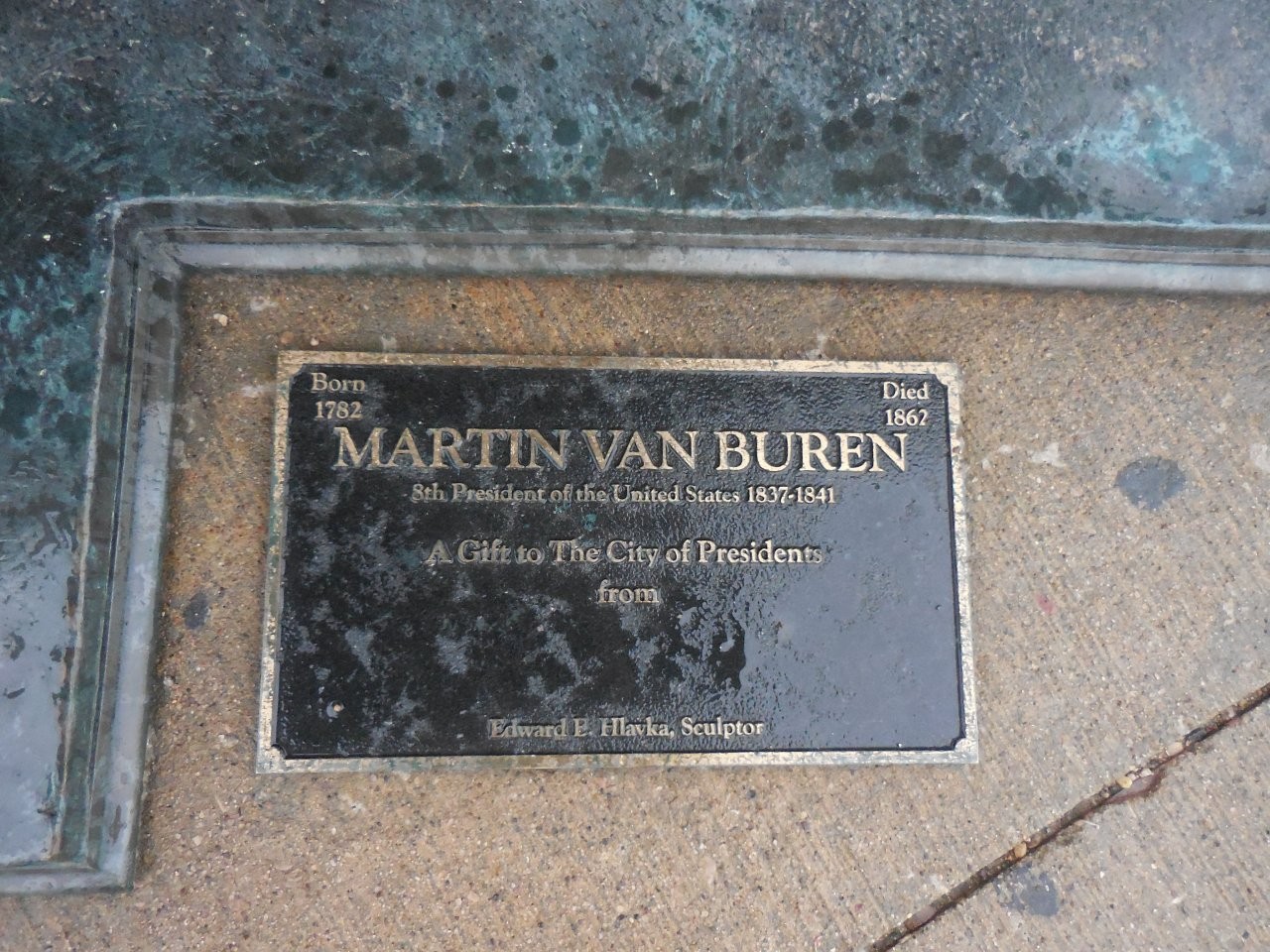 Martin Van Buren statue in Rapid City, South Dakota