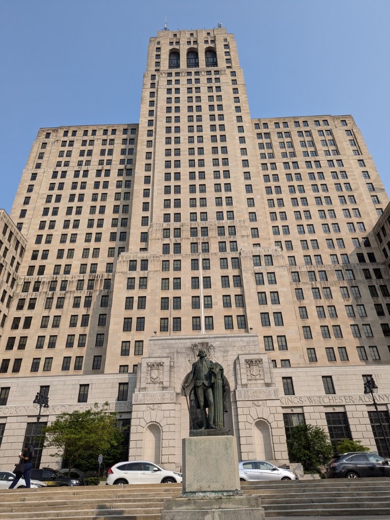 George Washington memorial in Albany, New York