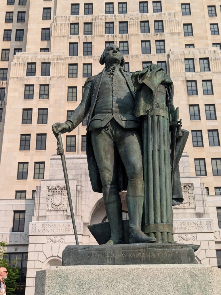 George Washington statue at State Capitol in Albany, New York