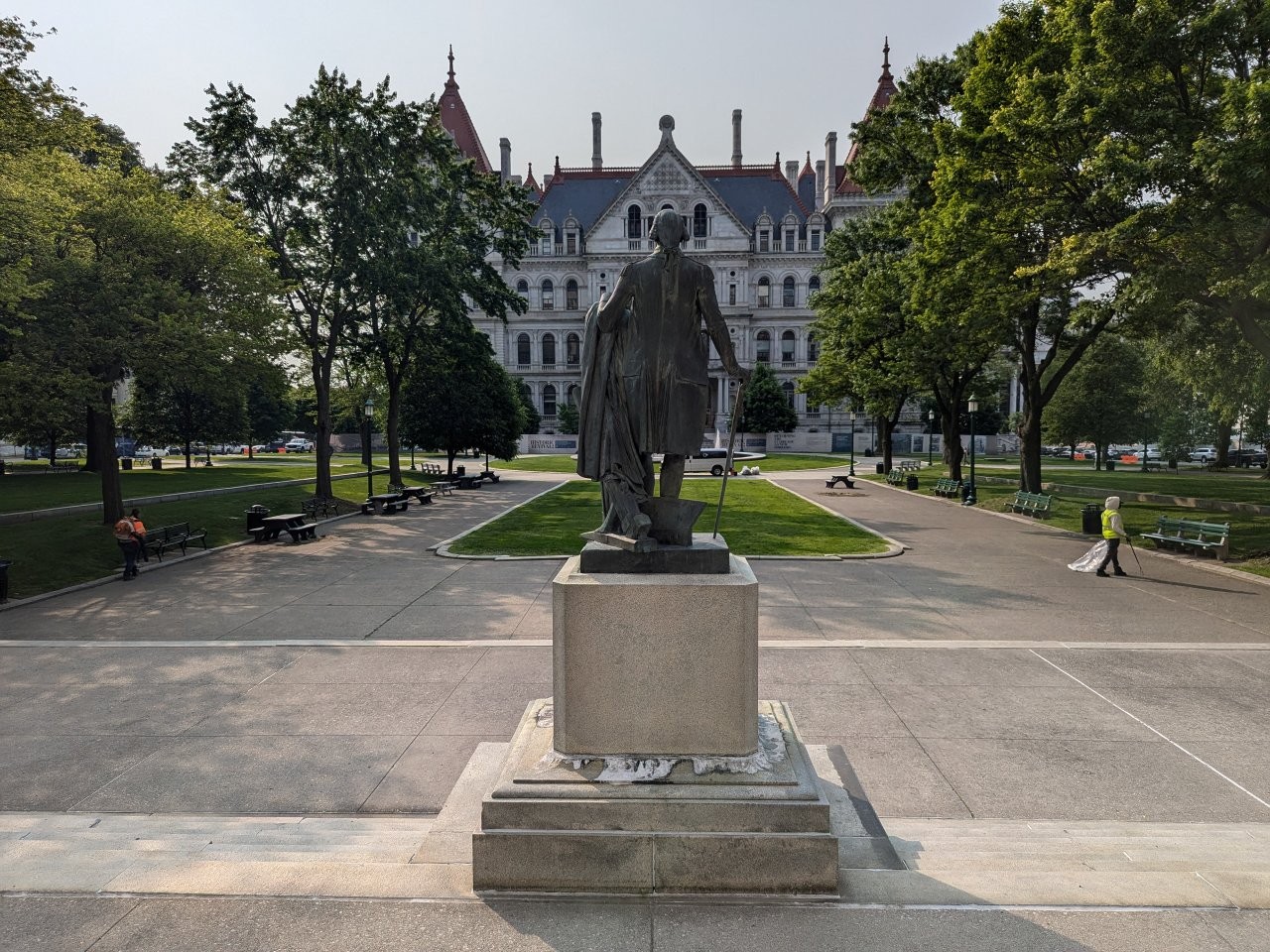 George Washington statue at New York State Capitol in Albany