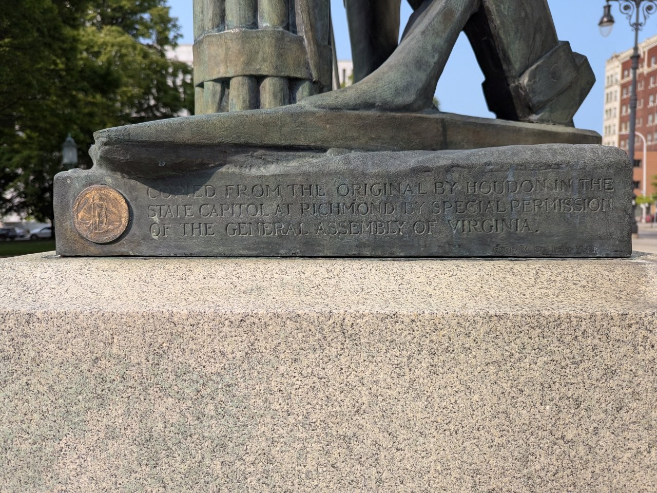 George Washington monument in Albany, New York