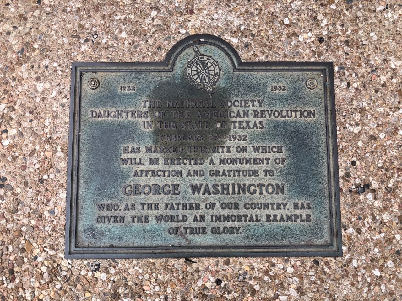 George Washington Memorial in Austin, Texas