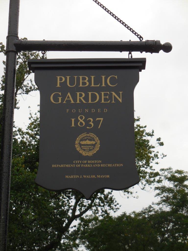 George Washington statue at Boston Public Garden