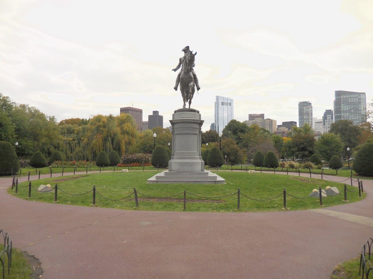 George Washington statue at Boston Public Garden