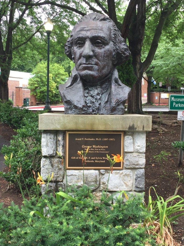 George Washington bust in Hagerstown, Maryland