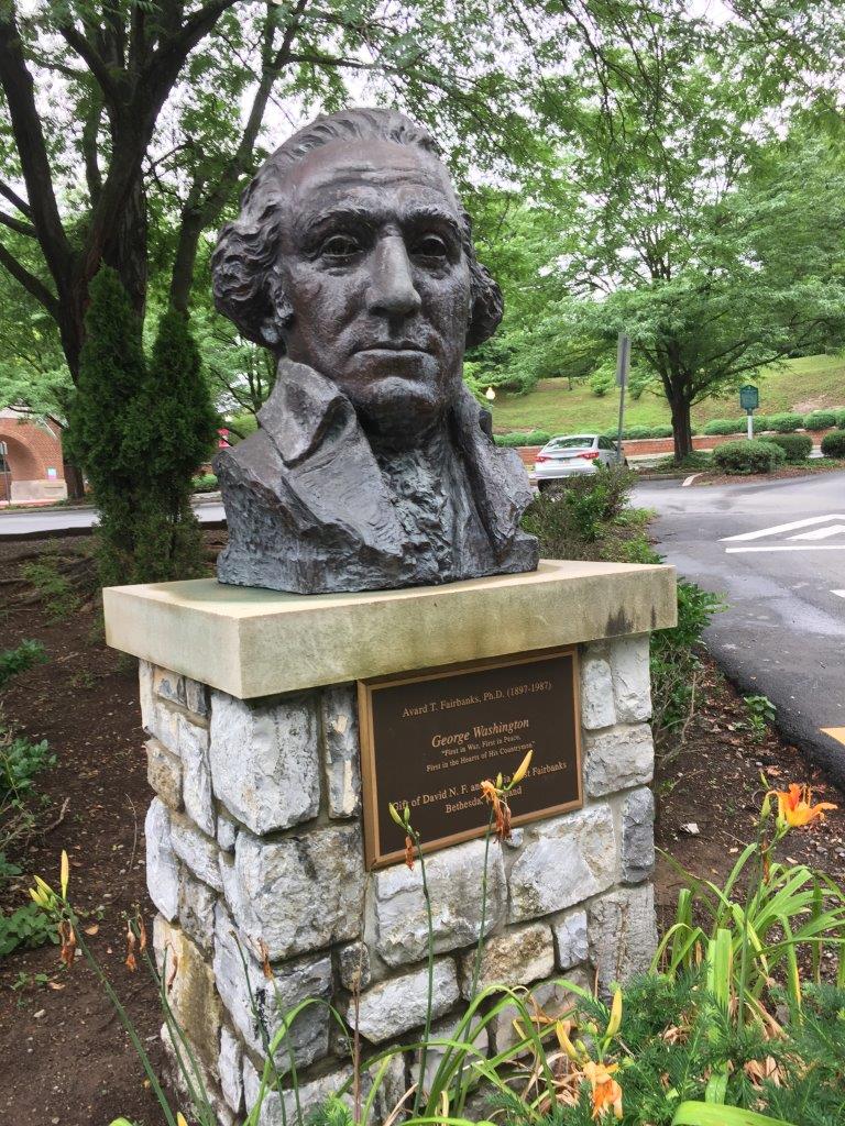 George Washington bust in Hagerstown, Maryland