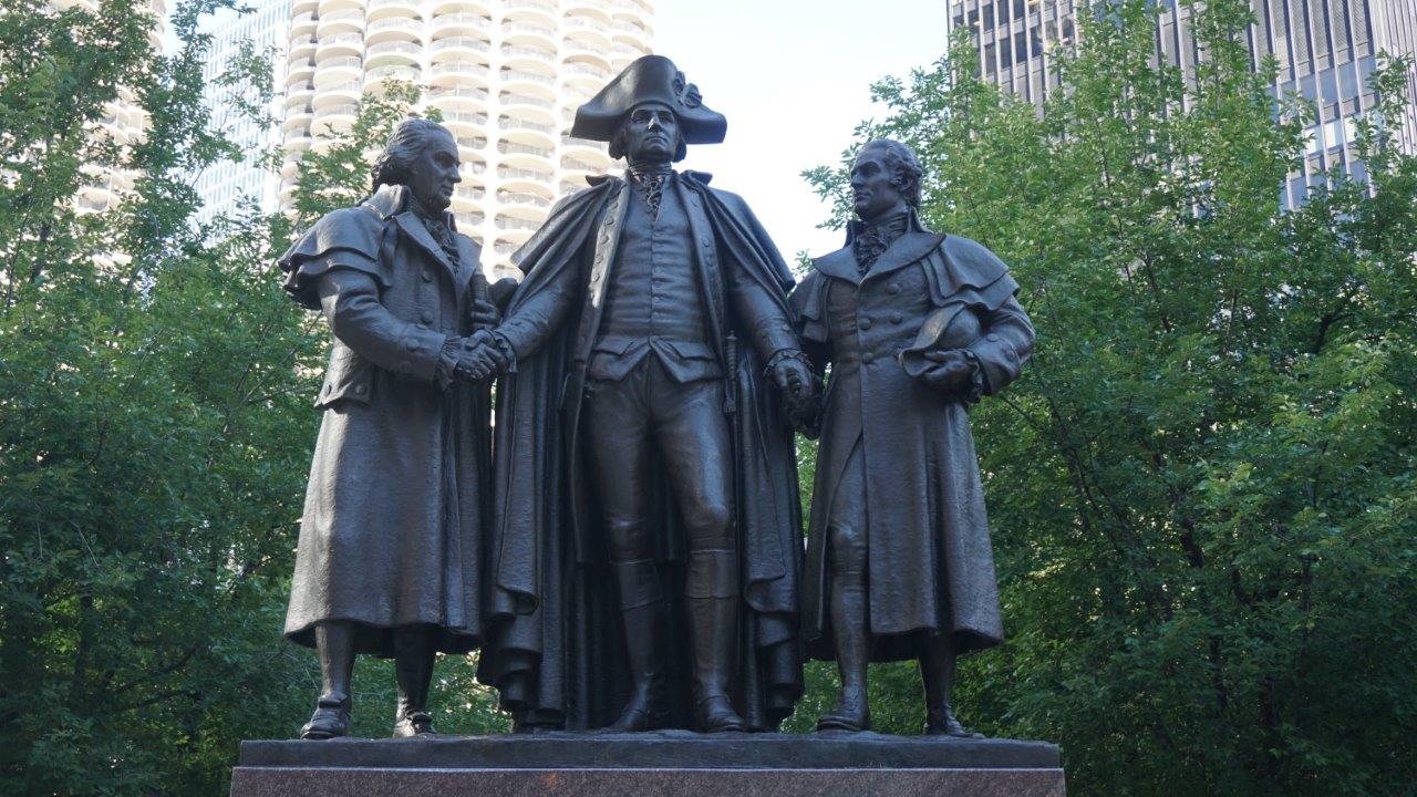 George Washington monument in Chicago