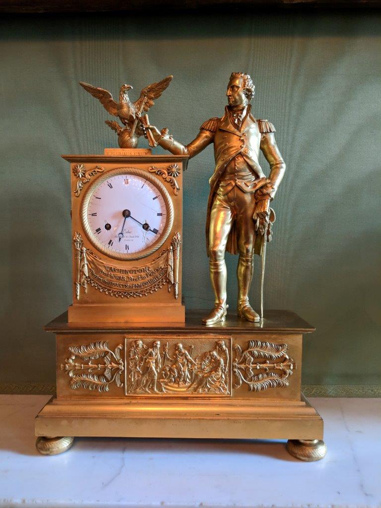 George Washington clock in white house green room