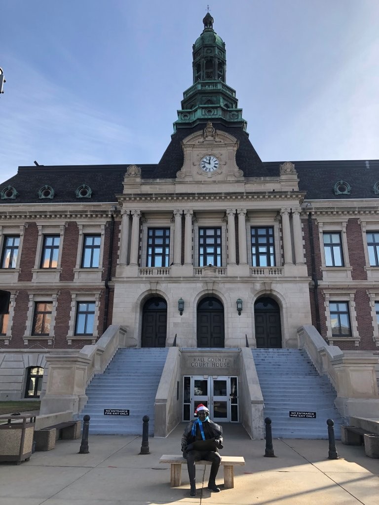 George Washington statue at the Hall County Courthouse in Grand Island, Nebraska