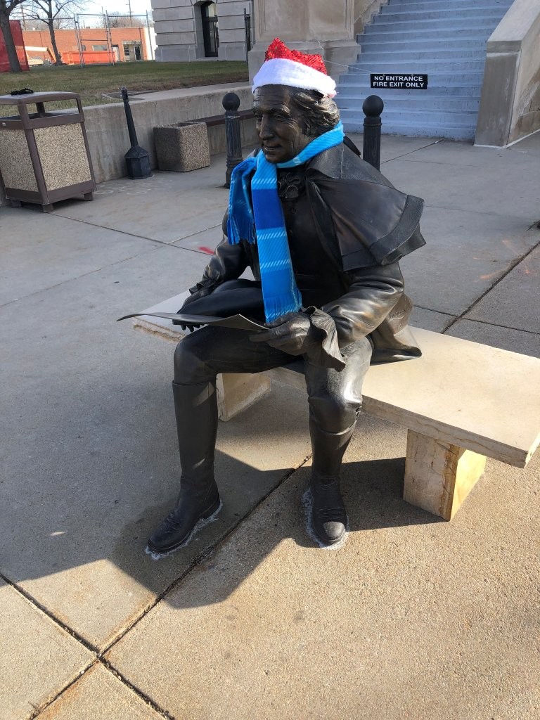 George Washington statue at the Hall County Courthouse in Grand Island, Nebraska