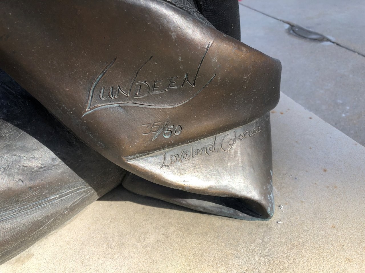 George Washington monument at the Hall County Courthouse in Grand Island, Nebraska