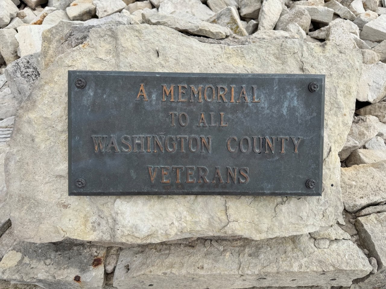 Washington Monument galvanized steel replica in Washington, Kansas