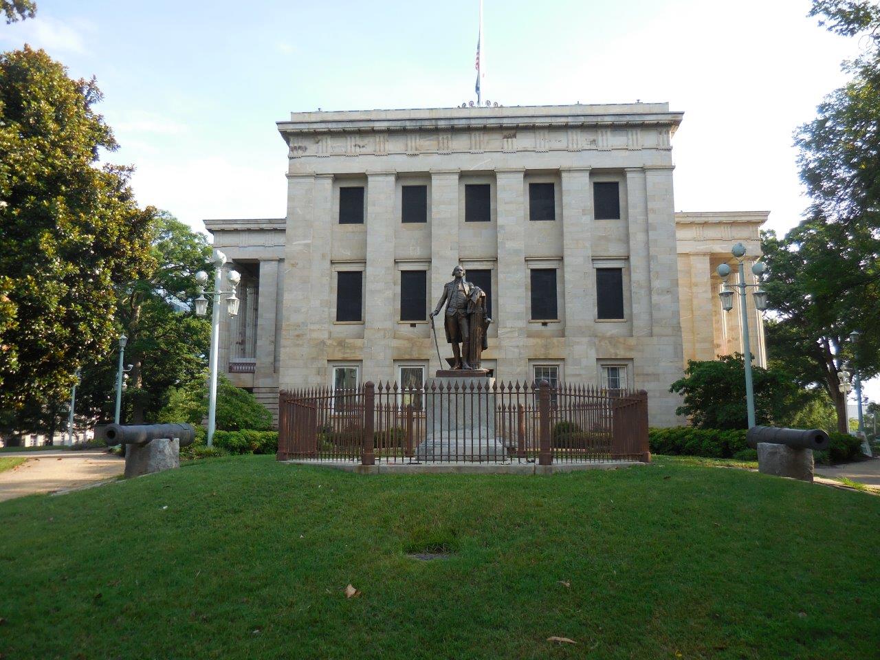 George Washington statue outside of North Carolina Capitol